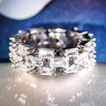 Full Pave Fashion Wedding Ring For Women, Light Luxury Dress Accessory Statement Finger Ring view 3