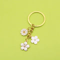 Zinc Alloy Colorful Flower Keychain Bag Charm Wholesale Gift view 1