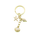 Metal Pearl Shell Enamel Keychain Ocean Bag Charm view 5