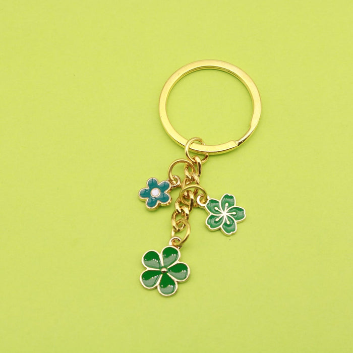 Alloy Colorful Flower Keychain Bag Charm Wholesale