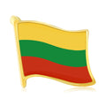 Alloy Enamel Lithuania Flag Lapel Pin For Unisex Apparel Brooch view 1