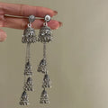 Alloy Vintage Ethnic Geometric Round Tassel Drop Earrings For Women view 2