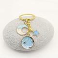 Zinc Alloy Planet Globe Zodiac Keychain For Backpack Bag Charm view 4