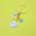 Zinc Alloy Planet Globe Zodiac Keychain For Backpack Bag Charm view 1