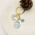 Zinc Alloy Planet Globe Zodiac Keychain For Backpack Bag Charm view 3