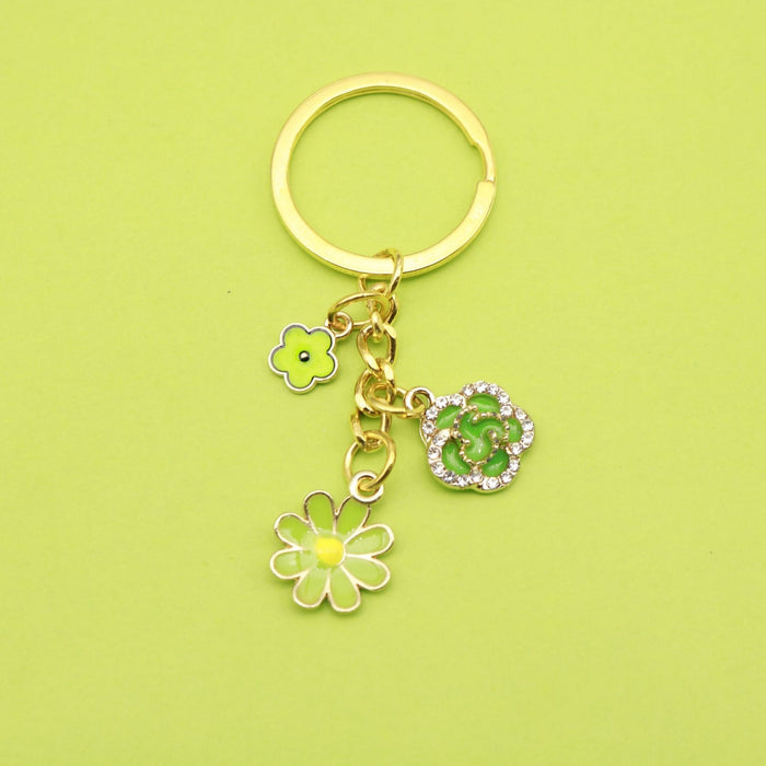 Zinc Alloy Colorful Butterfly Keychain Bag Charm Gift