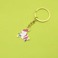 Metal Cartoon Santa Tree Christmas Keychain Set For Gift view 1