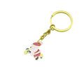 Metal Cartoon Santa Tree Christmas Keychain Set For Gift view 5