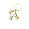 Alloy Snowflake Bell Keychain Christmas Gift view 5