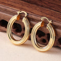 French Style Roman Column Texture Ear Cuff For Women, Old Money European Metal Earrings view 2