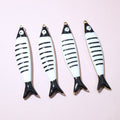 40x8mm 1.8g Gold Zinc Alloy Charm Pendant for DIY Necklace Bracelet Jewelry Making view 3