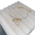 Light Luxury Copper Alloy Zircon Hollow Gourd Pearl Beaded Bracelet For Women view 5
