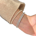 Sparkling Zircon Geometric Circle Clasp Bangle For Women Light Luxury Elegant Commuter Style view 5