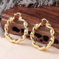Gold Plated Spiral Metal Ear Cuffs For Women, Niche Design Sweet Cool Asian Style Earrings view 5