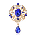 Crystal Rhinestone Alloy Pendant Brooch Pin For Women's Apparel view 5