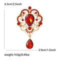 Crystal Rhinestone Alloy Pendant Brooch Pin For Women's Apparel view 6