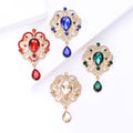 Crystal Rhinestone Alloy Pendant Brooch Pin For Women's Apparel view 4