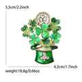 Metal Shamrock Hat Brooch Pin For Coats And Sweaters view 5