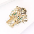 Metal Shamrock Hat Brooch Pin For Coats And Sweaters view 4