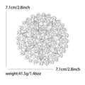 Alloy Rhinestone Sunflower Brooch Pin For Dresses And Suits view 6