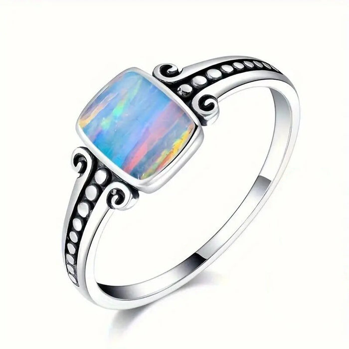 European American Water Drop Line Ring With Delicate Design Niche Light Luxury Fashion Jewelry