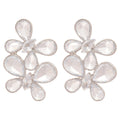 Light Luxury Butterfly Zircon Teardrop Stud Earrings With Silver Pins For Minimalist Style view 5