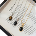 Light Luxury Resin Oval Pendant Adjustable Sweater Necklace For Women view 5