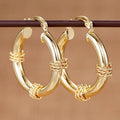 New Maillard Style Ear Cuffs, Woven Metal Creative Niche Magazine Inspired Jewelry Earrings view 1