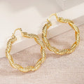 Multi Layer Rotating Spiral Thread Ear Cuff For Women, Punk Metal Niche Fashion Jewelry Earrings view 3