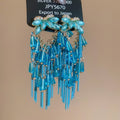 Light Luxury Pearl Bow Crystal Tassel Drop Earrings With Rhinestone Inlay And Silver Pin view 1