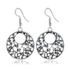 Silver Filigree Hoops