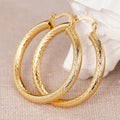 Exotic Middle Eastern Large Hoop Earrings, Cross Lattice Metal Statement Ear Cuffs view 2