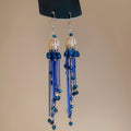 Sparkling Alloy Rhinestone Teardrop Flower Chain Tassel Ethnic Style Drop Earrings view 4