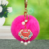 Multicolor Ruyi-Lock Fuchsia-Pom