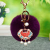 Multicolor Ruyi-Lock Deep-Purple-Pom