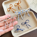 Acetate Bow Stud Earrings With Silver Pins, Minimalist Versatile Fashion Jewelry For Women view 1