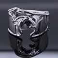 Wave Metal Plated Ring For Women, Niche Asian Style Trendy Personality Jewelry view 2