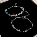 Sparkling Alloy Rhinestone Round Cross Pendant Bangle Light Luxury Fashion Bracelet view 2