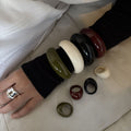 Resin Round Open Design Statement Ring For Women view 2