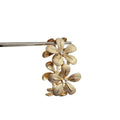 Rhinestone Flower Alloy Elastic Rope Spliced Bangle For Women European Metallic Jewelry view 5