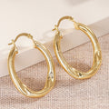 Irregular U Shape Metal Ear Cuff Earrings For Women, French Hong Kong Middle East Style view 1