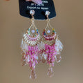 Zircon Crystal Teardrop Tassel Drop Earrings French Court Style Silver Needle Jewelry view 4