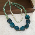 Acrylic Irregular Round Double Layer Pendant Necklace For Women Geometric Vacation Style Choker view 2
