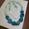 Acrylic Irregular Round Double Layer Pendant Necklace For Women Geometric Vacation Style Choker view 4