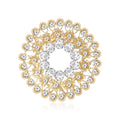 Fashion Alloy Rhinestone Circle Brooch For Women's Apparel Accessories view 1
