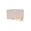 Minimalist Copper Zircon Round Square Pendant Drop Earrings For Women view 5