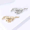Alloy Smooth Horse Brooch Pin For Unisex Apparel Decoration view 2