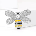Alloy Rhinestone Bee Brooch Pin For Women's Apparel view 2