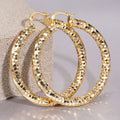 Fashion Oversized Hoop Earrings For Women, Textured Statement Party Jewelry, Middle Eastern Style view 1