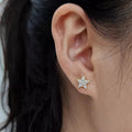 Delicate Star Stud Earrings For Women, Minimalist Daily Fashion Y2K Sweet Personality Accessory view 3